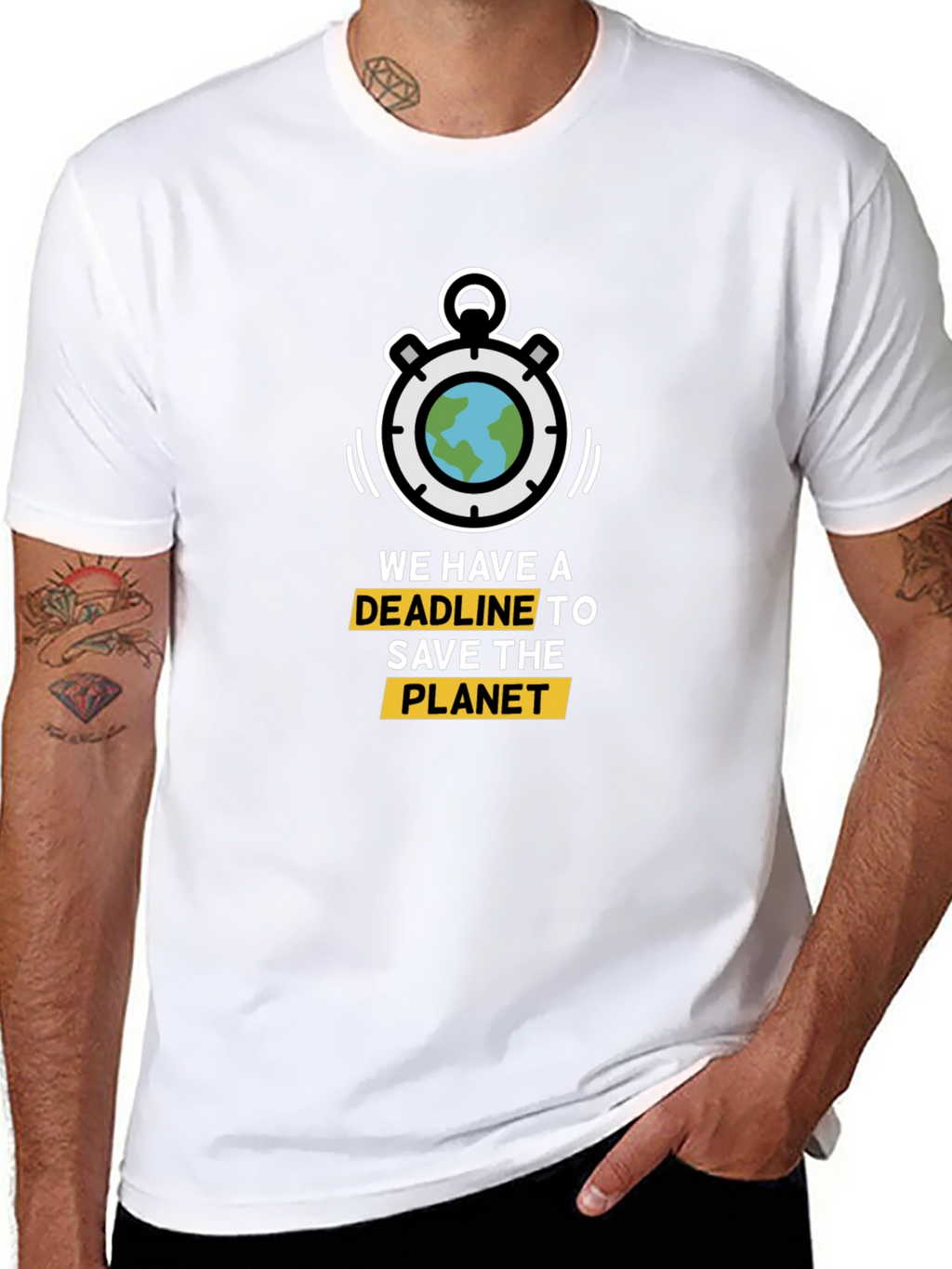 Save the Planet T-Shirt: Deadline Graphic Tee