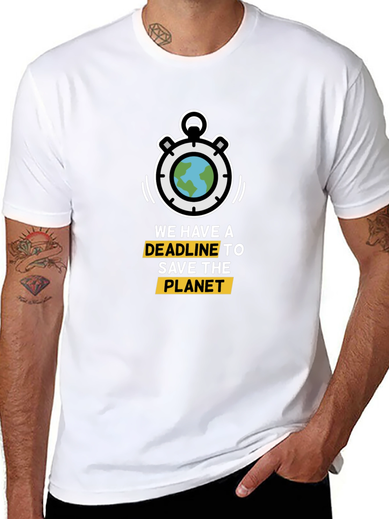 Save the Planet T-Shirt: Deadline Graphic Tee