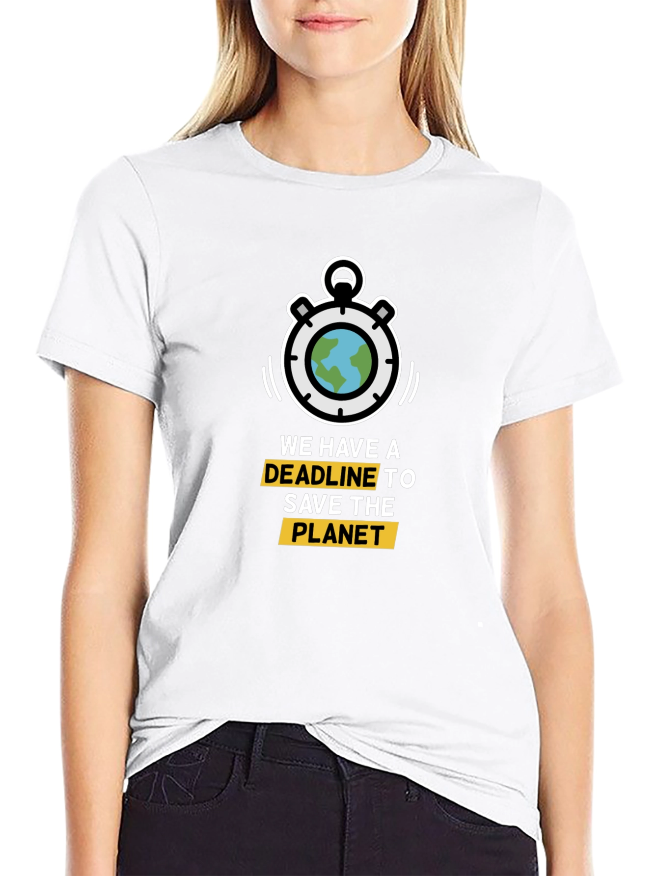 Save the Planet T-Shirt: Deadline Graphic Tee