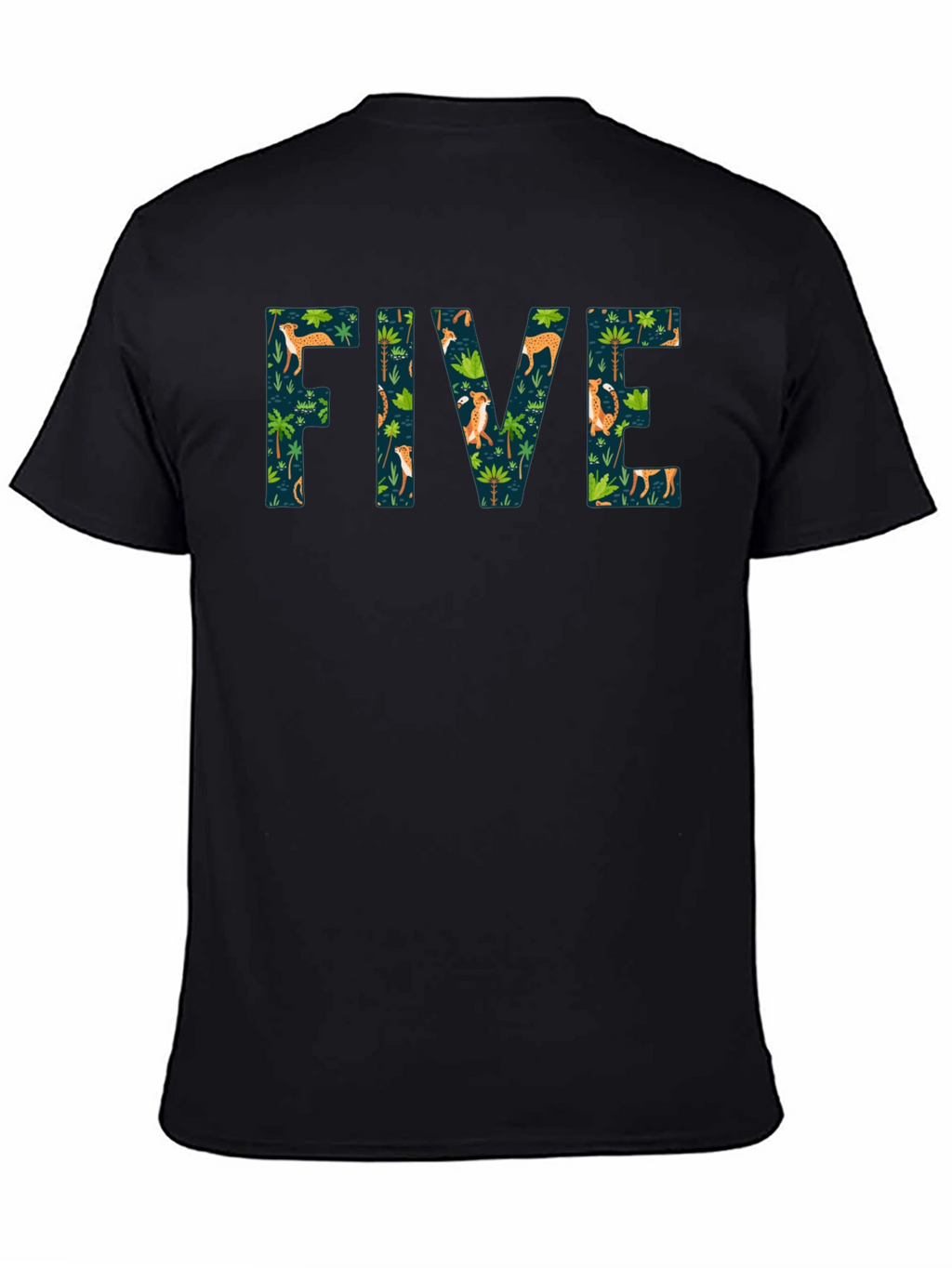 Jungle FIVE Black T-Shirt