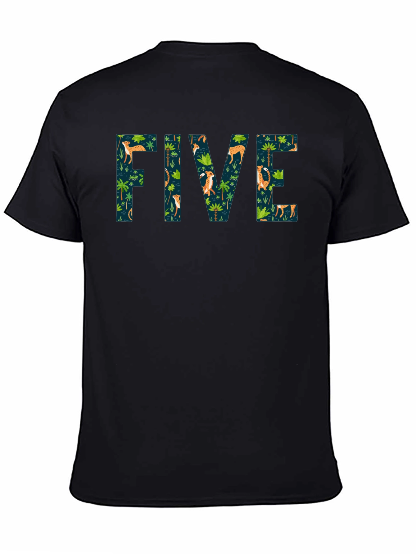 Jungle FIVE Black T-Shirt