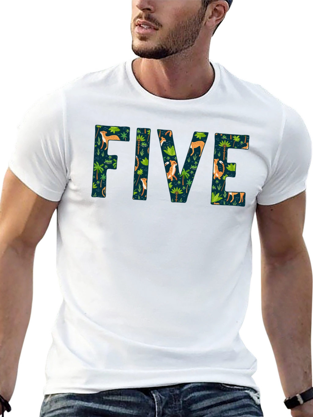 Jungle FIVE Black T-Shirt