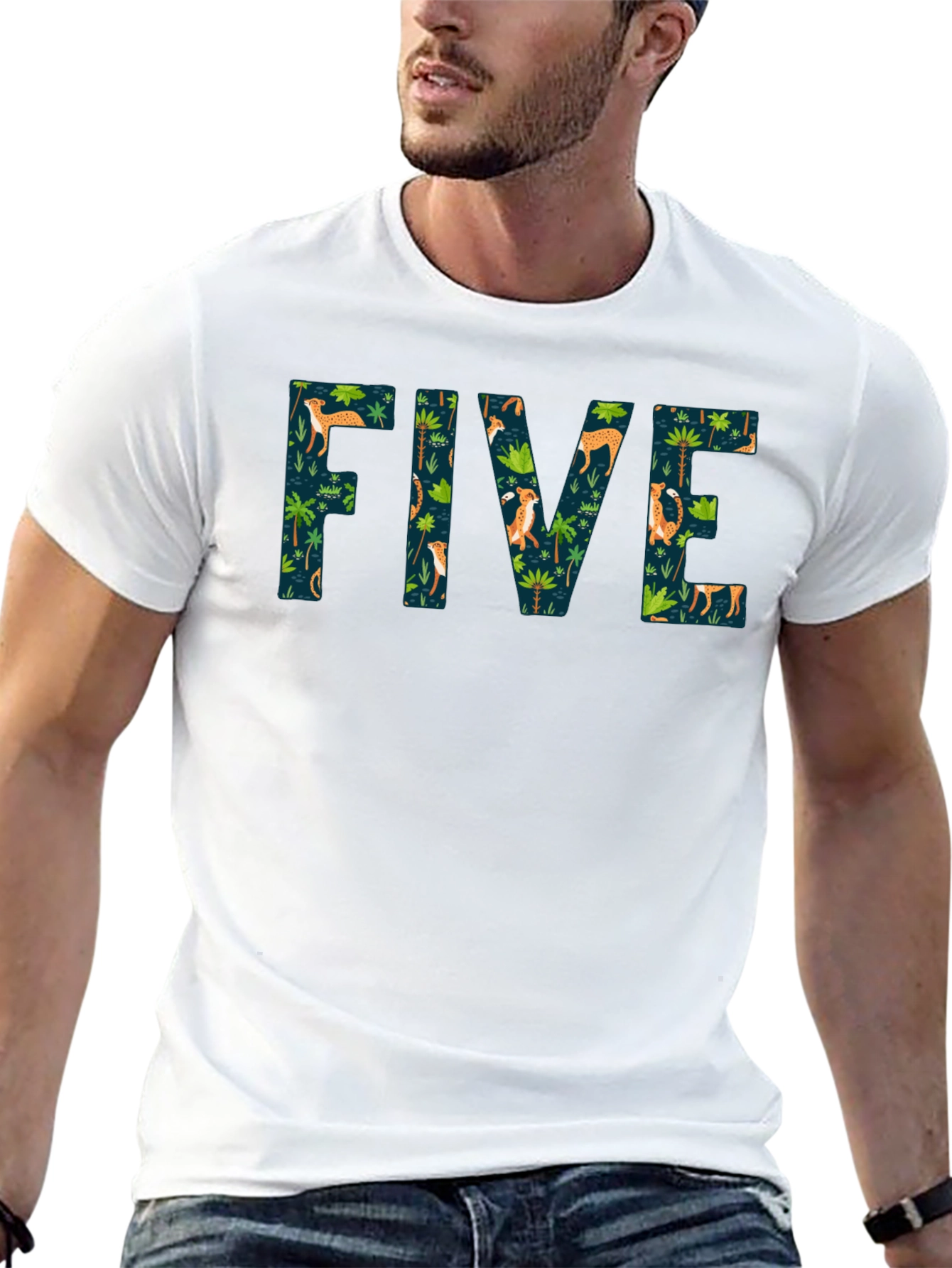 Jungle FIVE Black T-Shirt