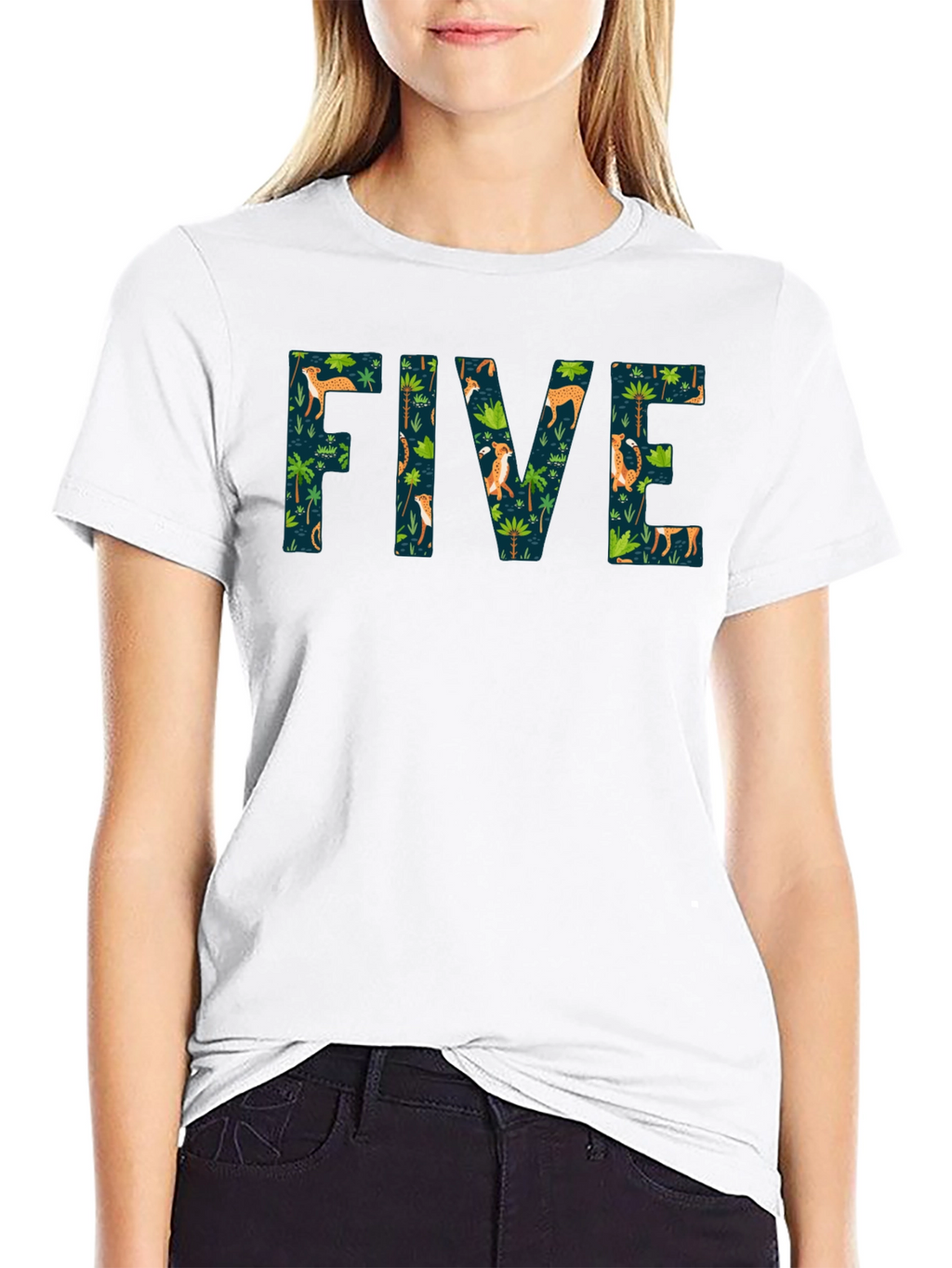 Jungle FIVE Black T-Shirt