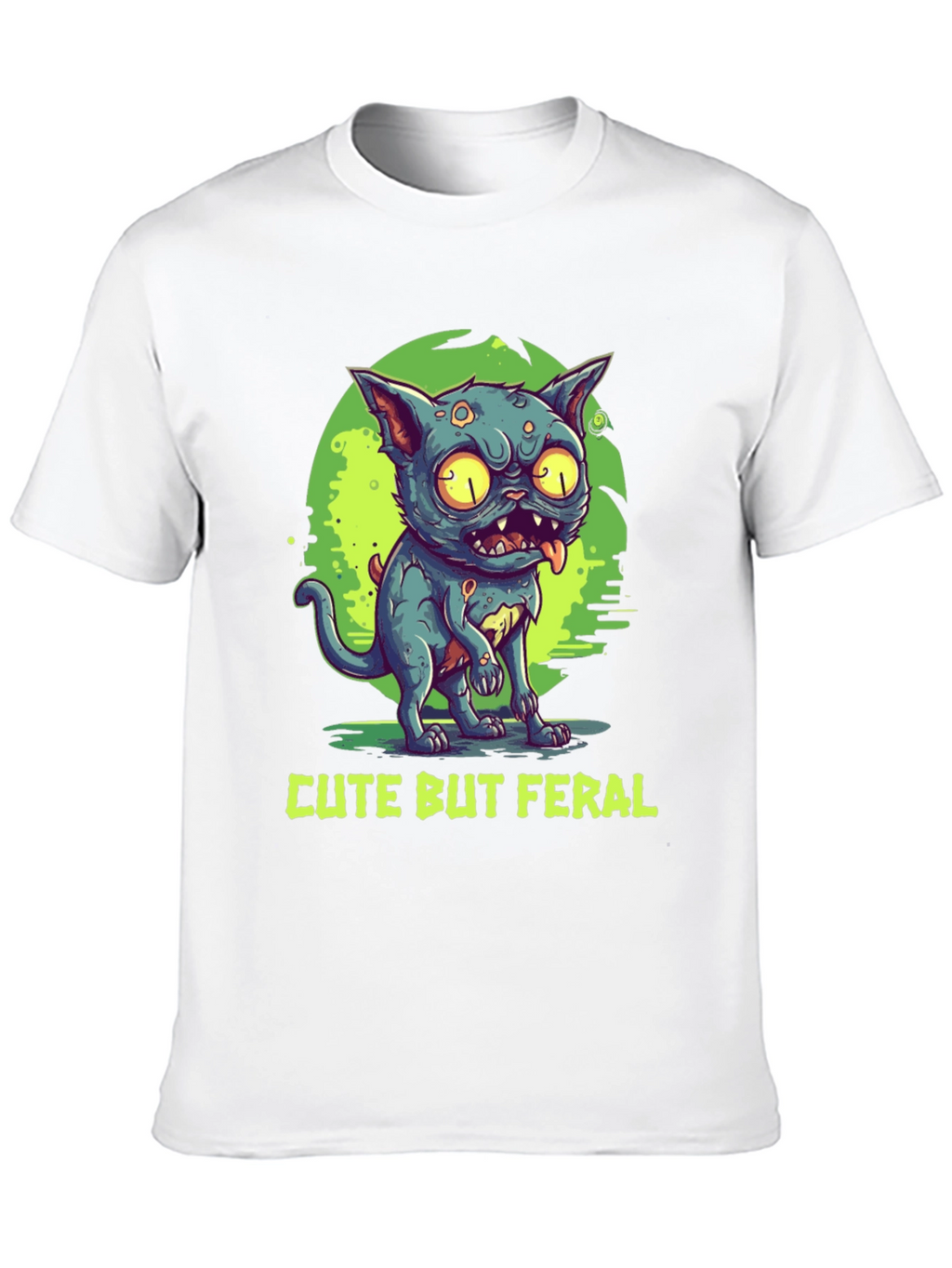 Cute But Feral Cat Graphic Tee