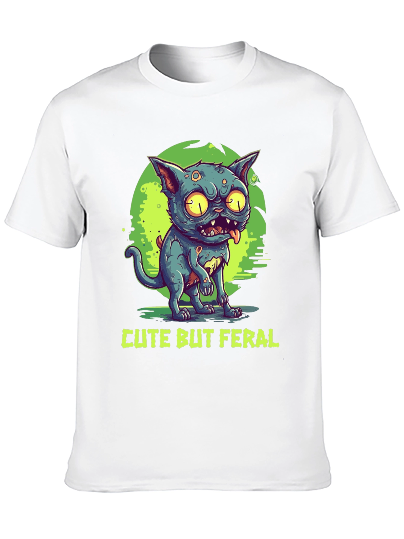 Cute But Feral Cat Graphic Tee