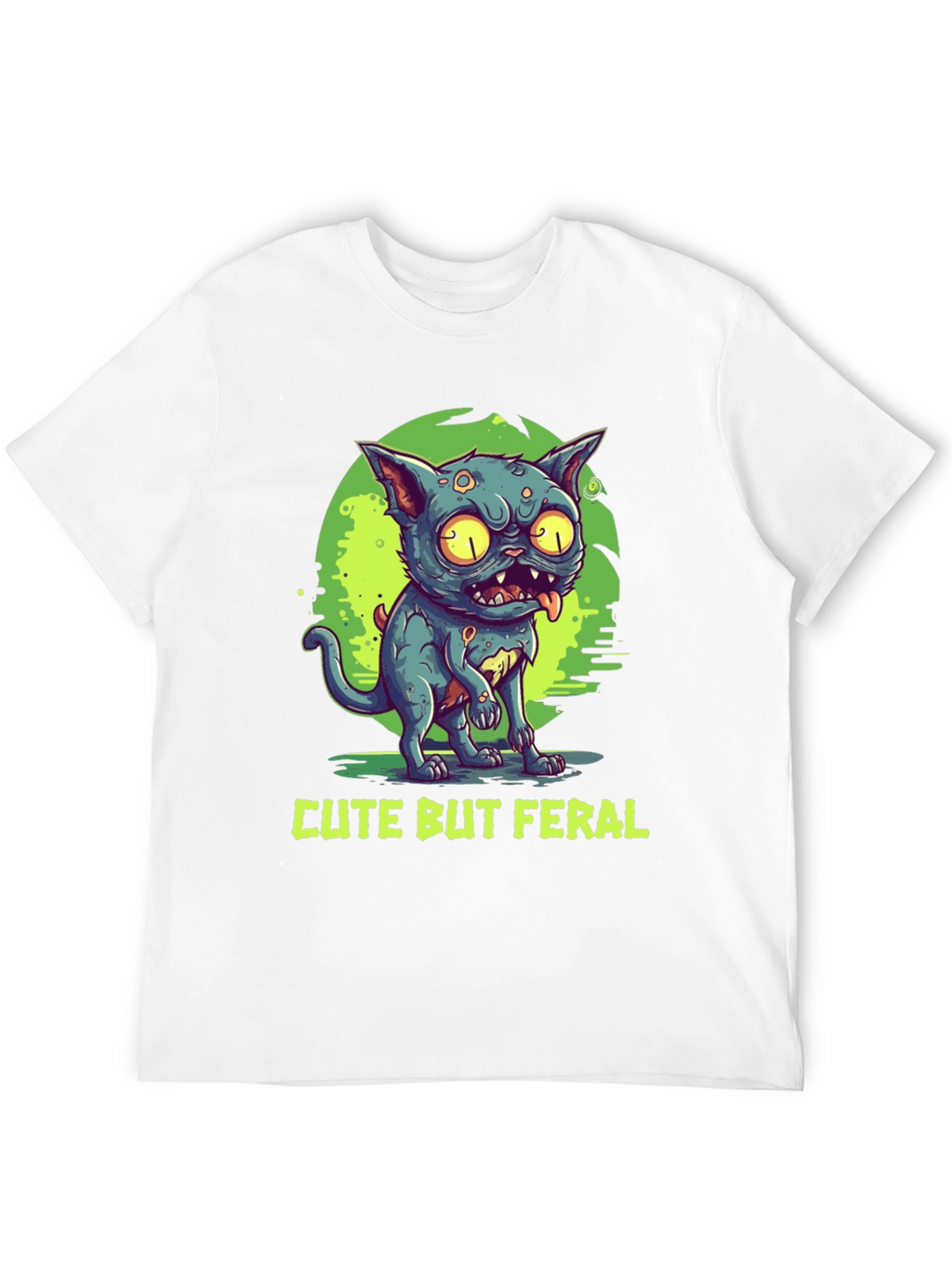 Cute But Feral Cat Graphic Tee