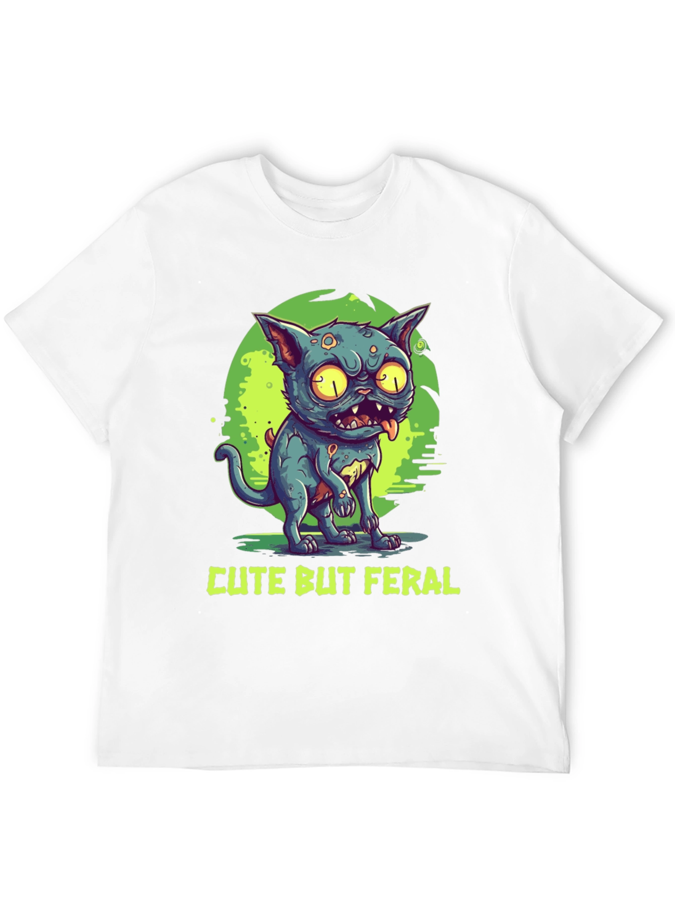 Cute But Feral Cat Graphic Tee