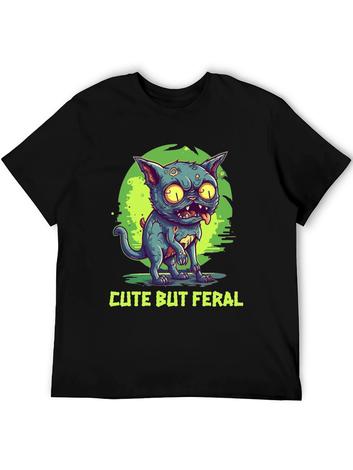 Cute But Feral Cat Graphic Tee