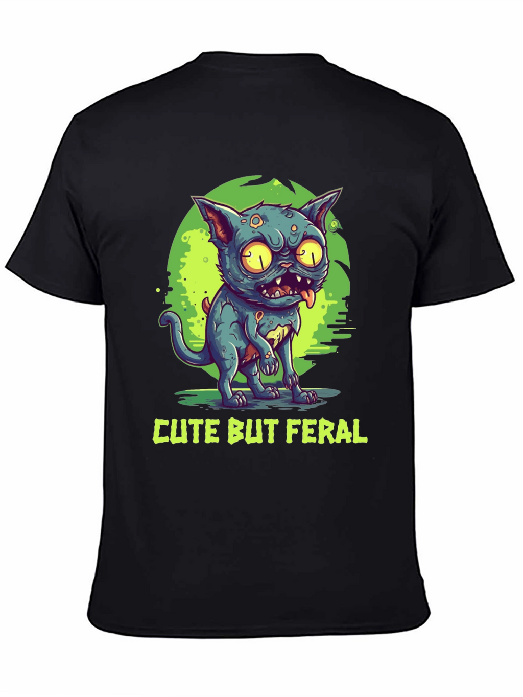 Cute But Feral Cat Graphic Tee