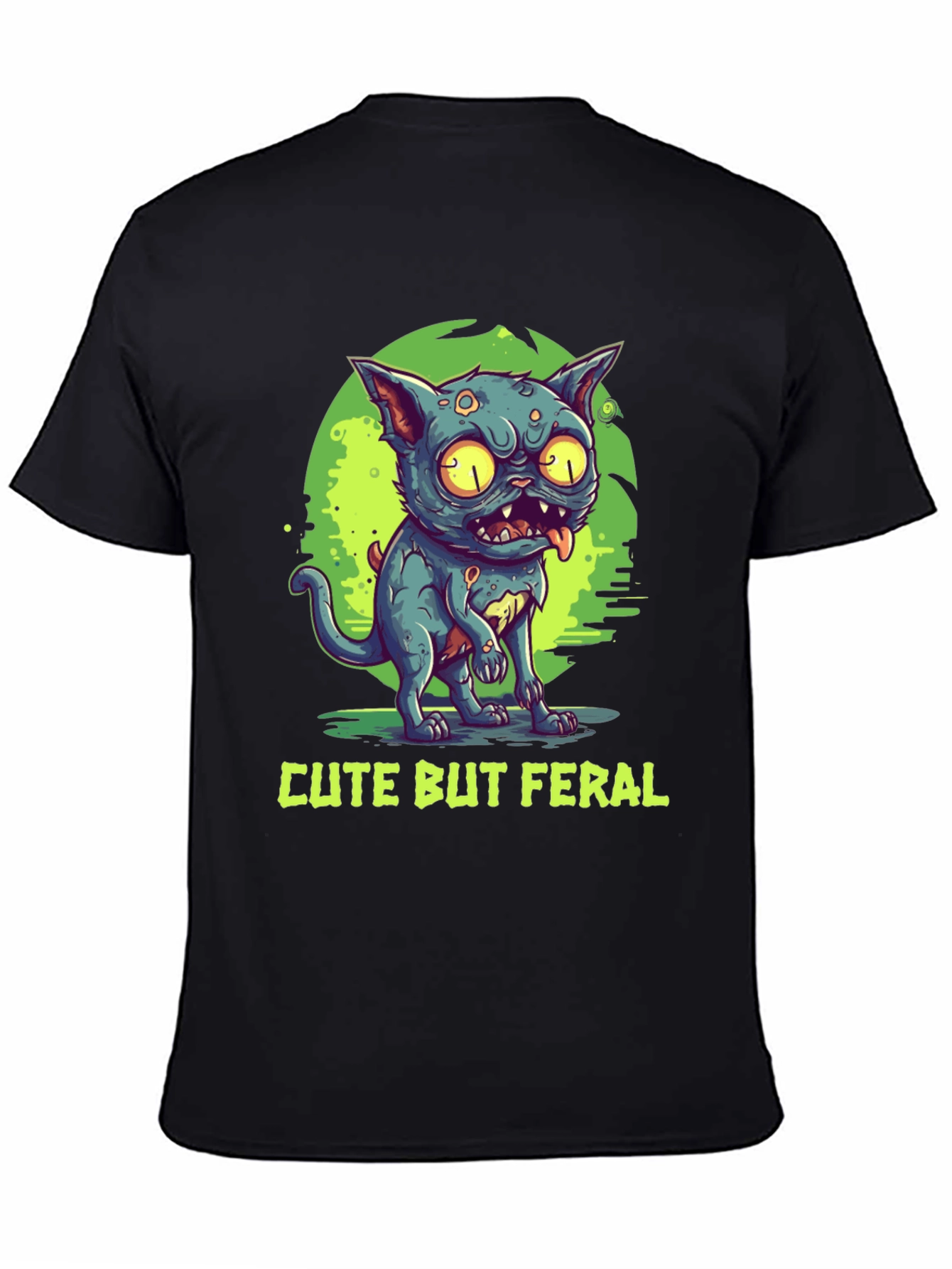 Cute But Feral Cat Graphic Tee