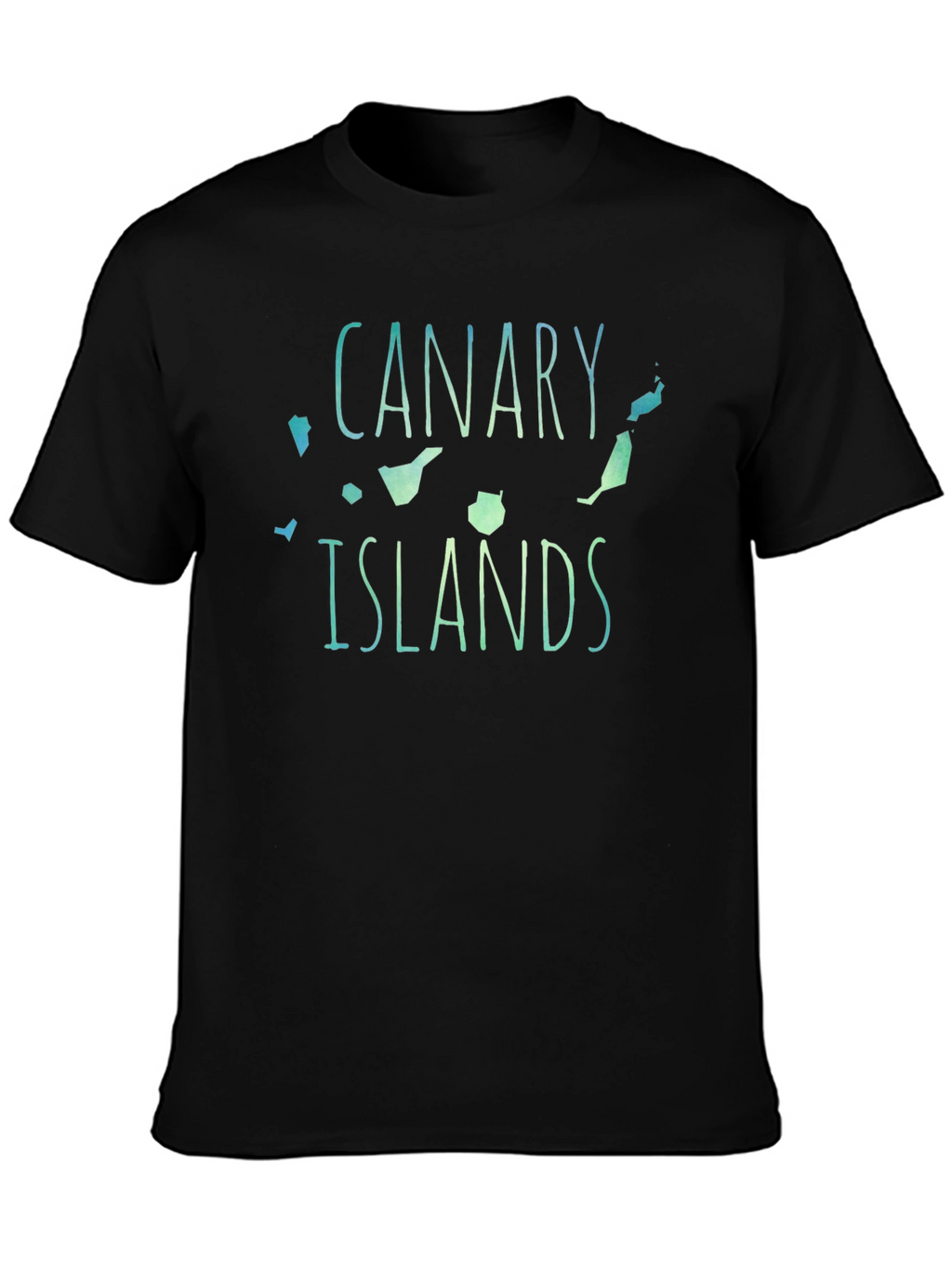 Canary Islands Graphic T-Shirt - Black
