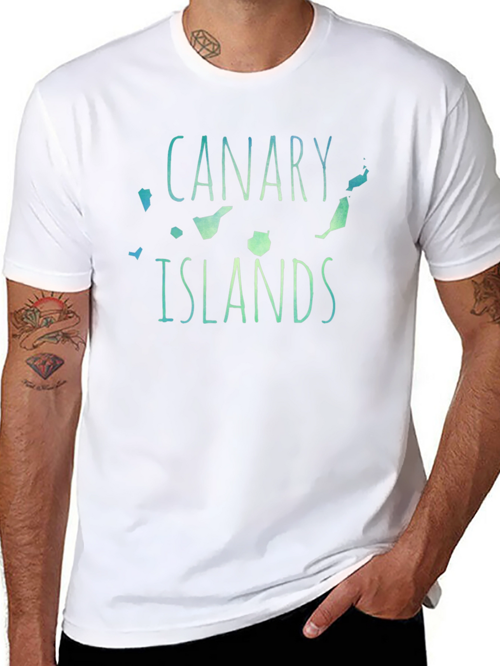 Canary Islands Graphic T-Shirt - Black