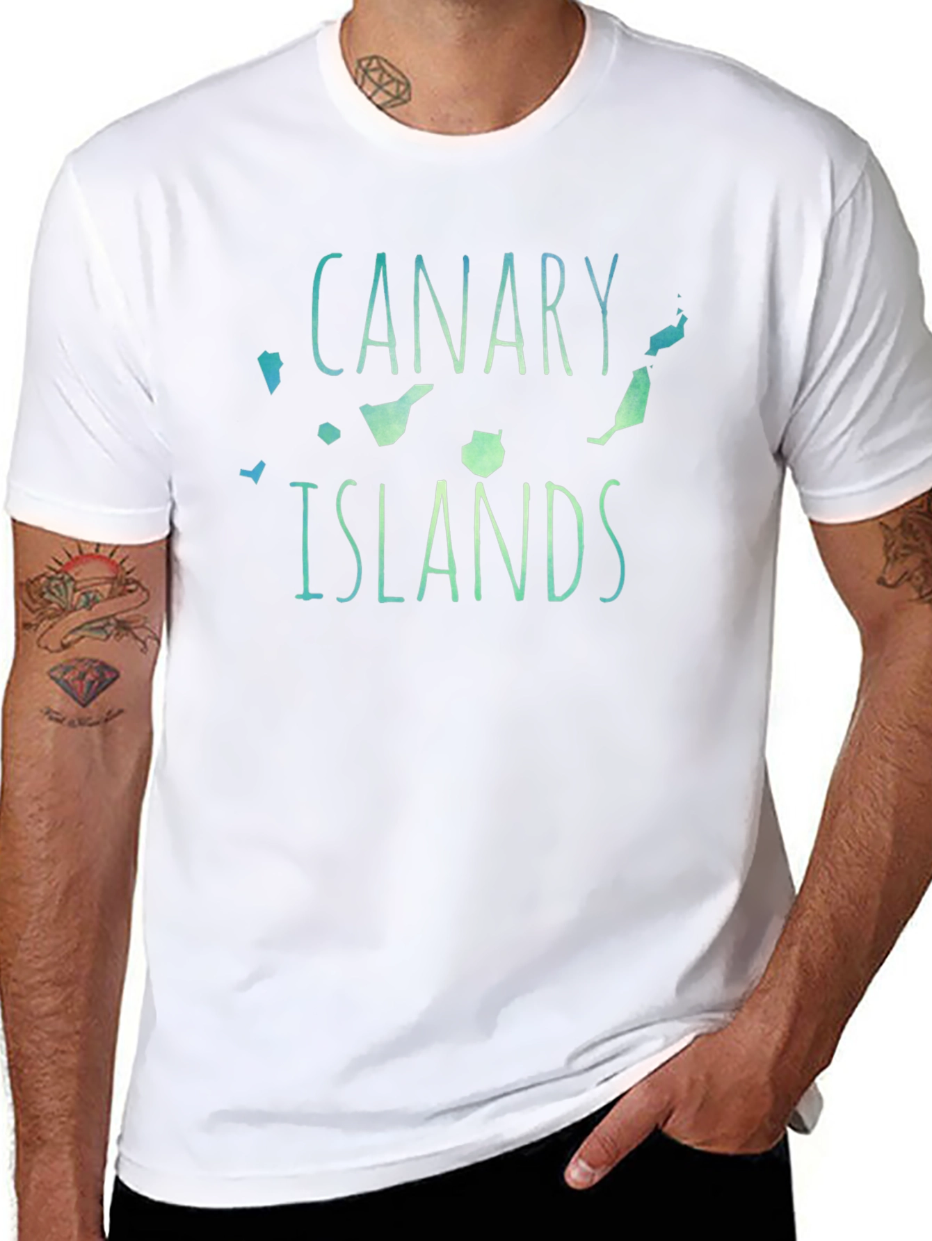 Canary Islands Graphic T-Shirt - Black