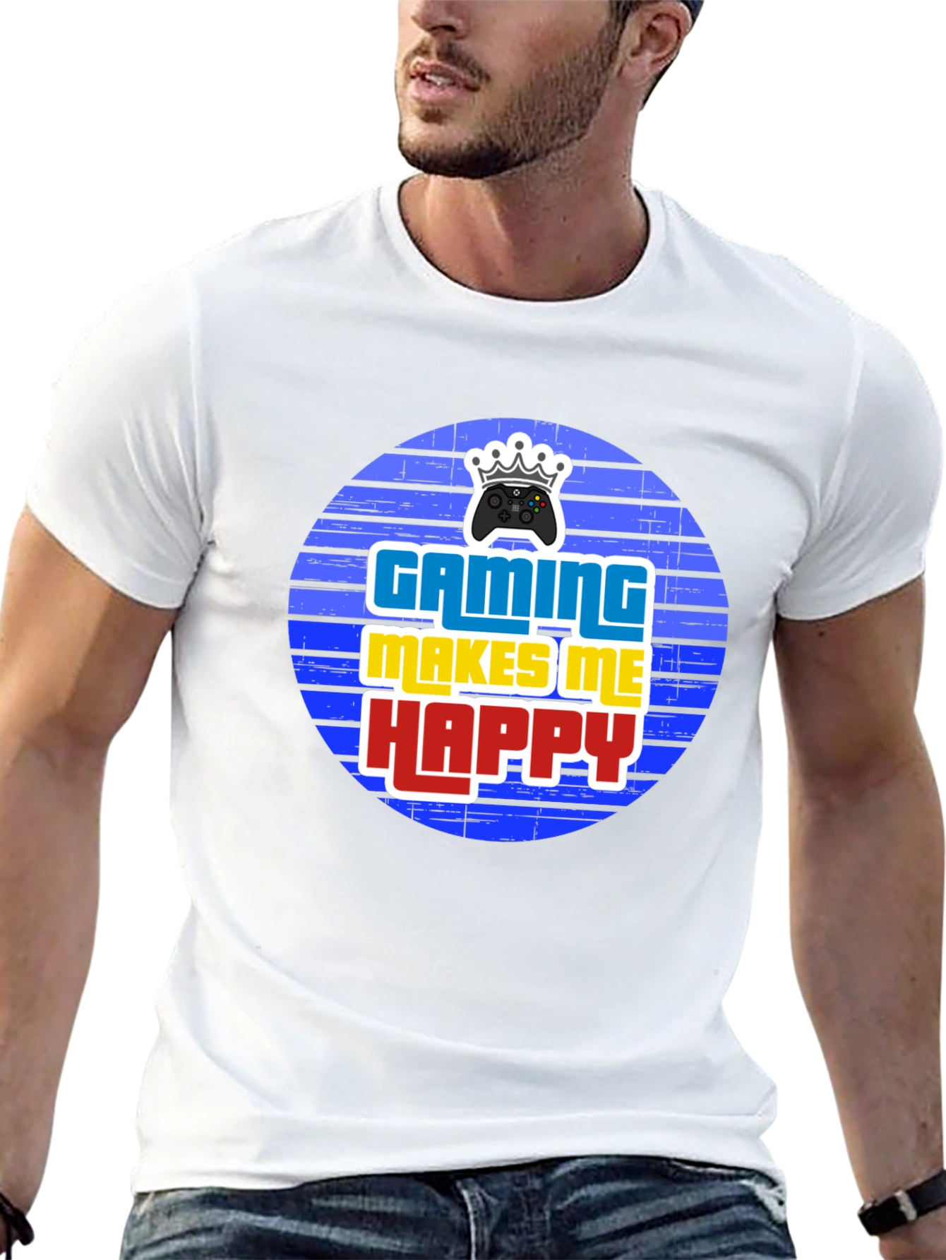 Gaming Makes Me Happy Mens T-Shirt
