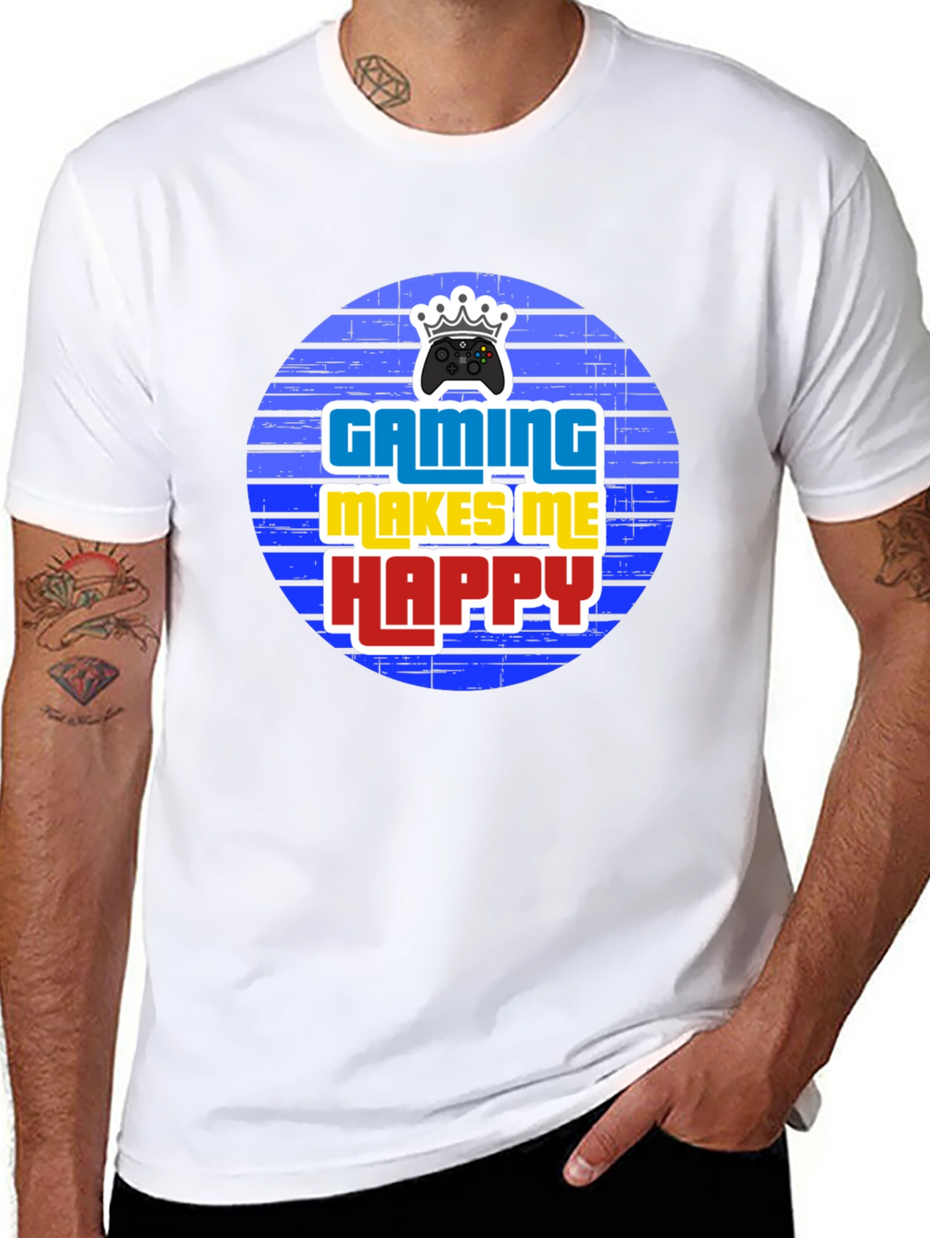 Gaming Makes Me Happy Mens T-Shirt
