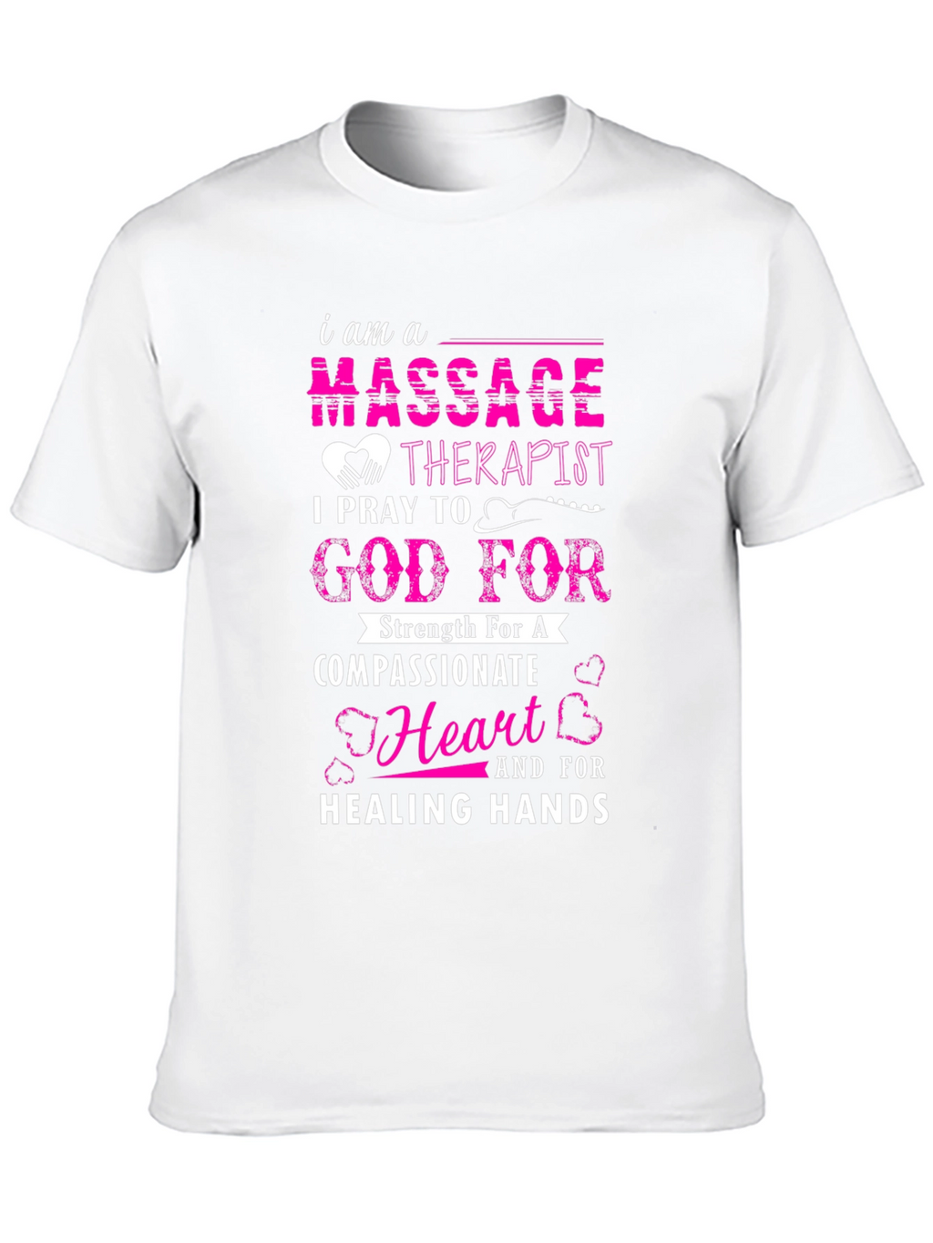 Massage Therapist Prayer Black T-Shirt