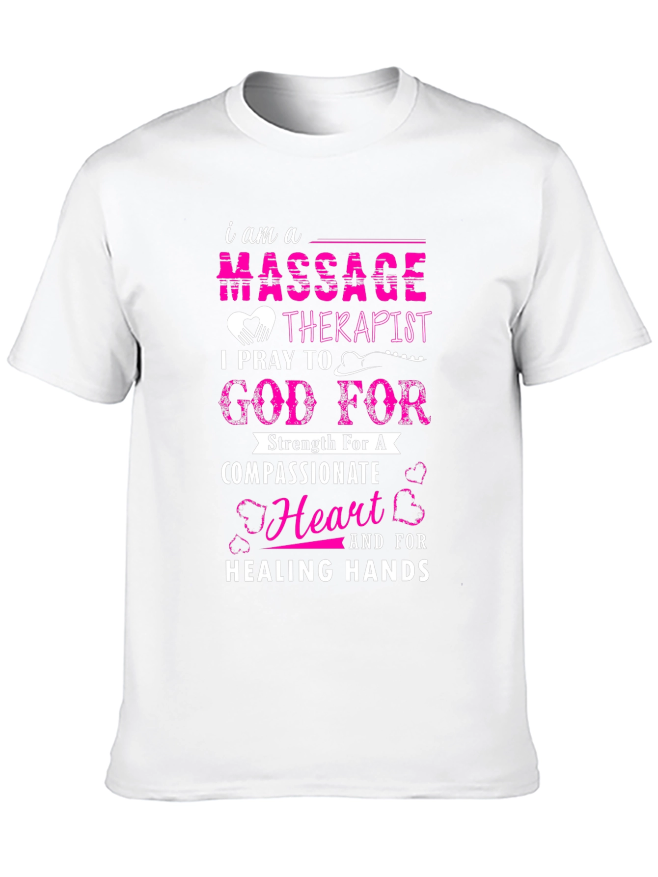 Massage Therapist Prayer Black T-Shirt