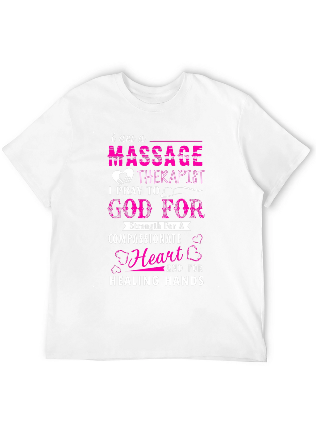 Massage Therapist Prayer Black T-Shirt