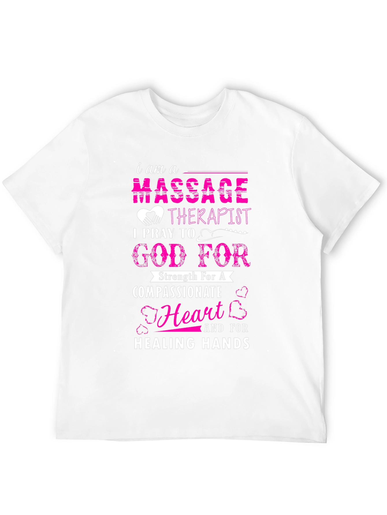 Massage Therapist Prayer Black T-Shirt