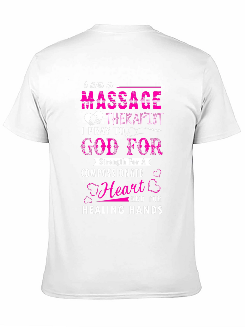 Massage Therapist Prayer Black T-Shirt