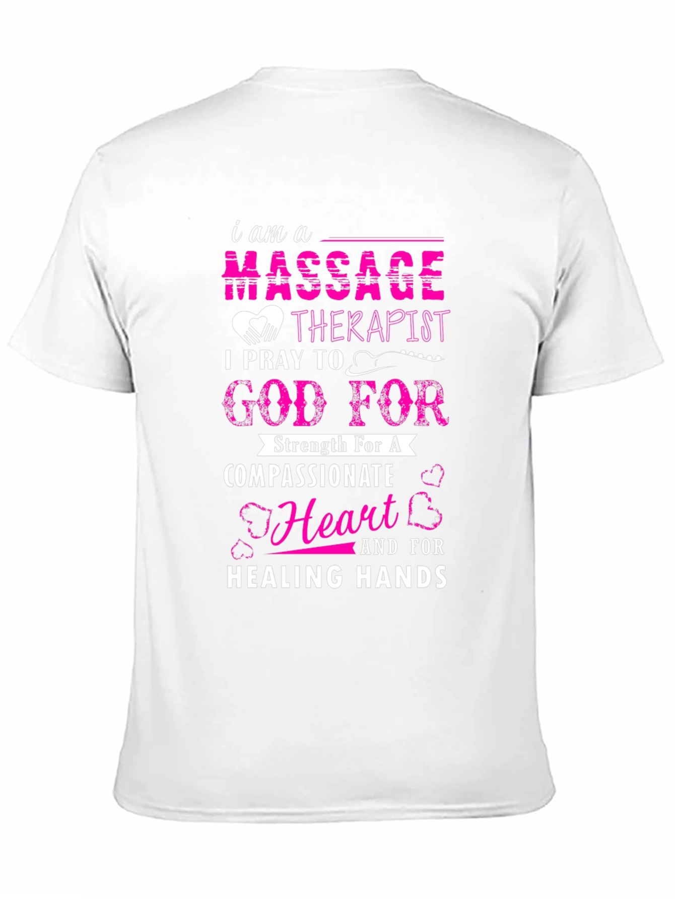Massage Therapist Prayer Black T-Shirt