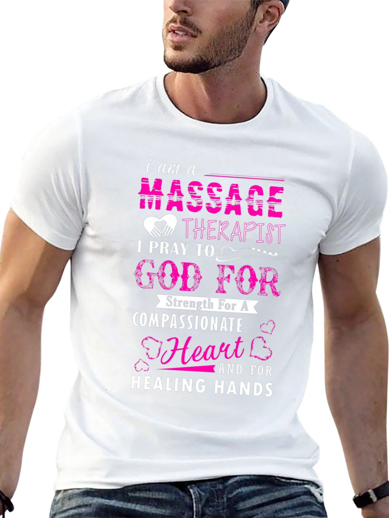 Massage Therapist Prayer Black T-Shirt
