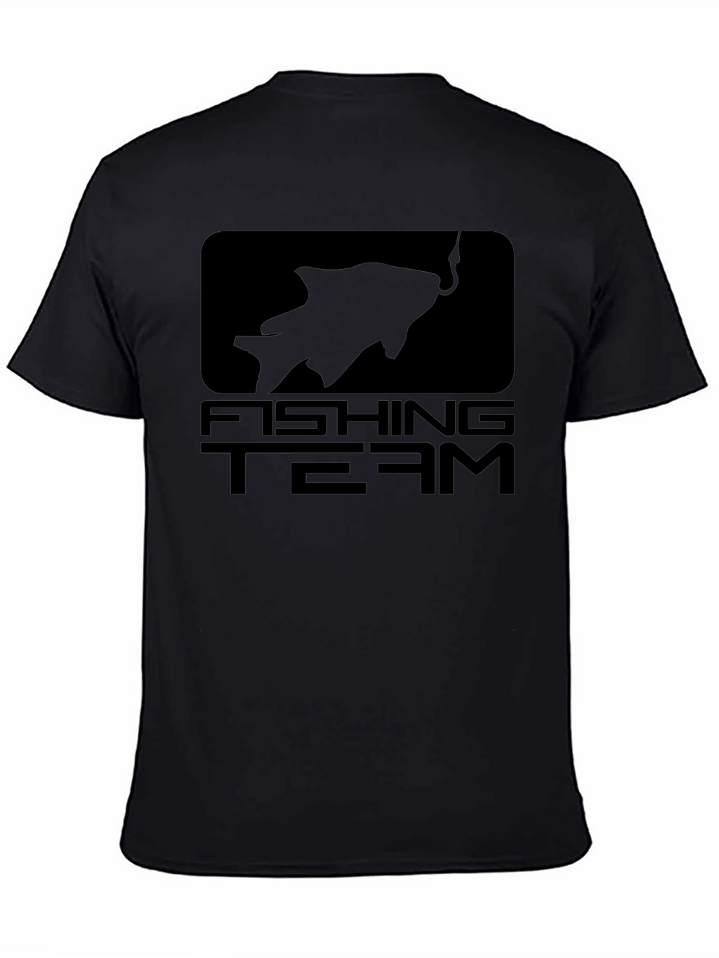 Fishing Team Graphic Black T-Shirt