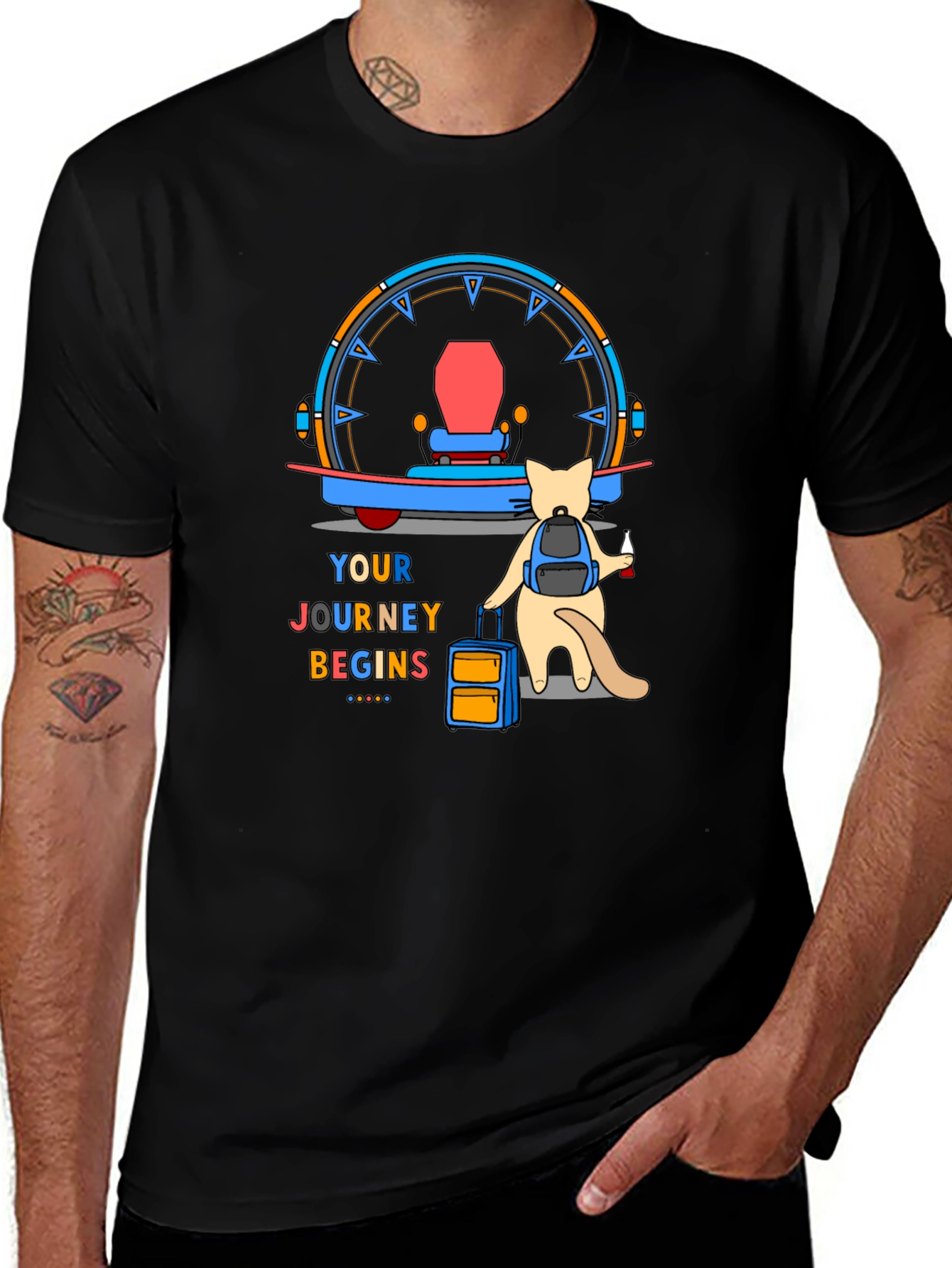 Adventure Cat T-Shirt: Your Journey Begins