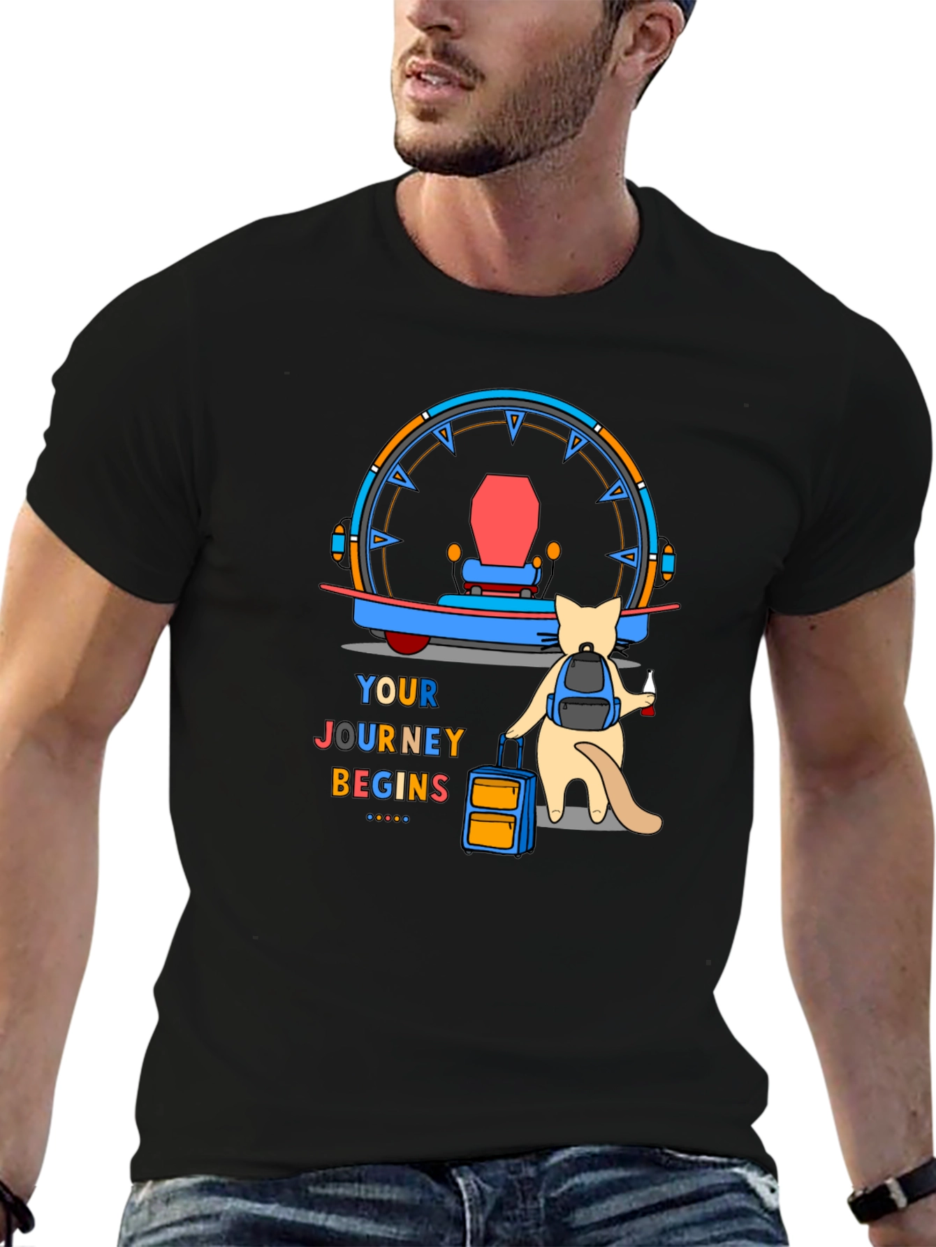 Adventure Cat T-Shirt: Your Journey Begins