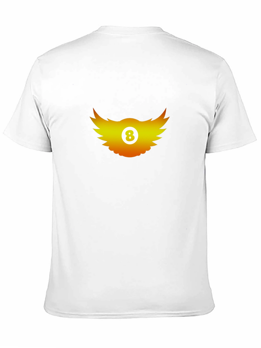 Cool Graphic Tee - 8 Ball Wings Design