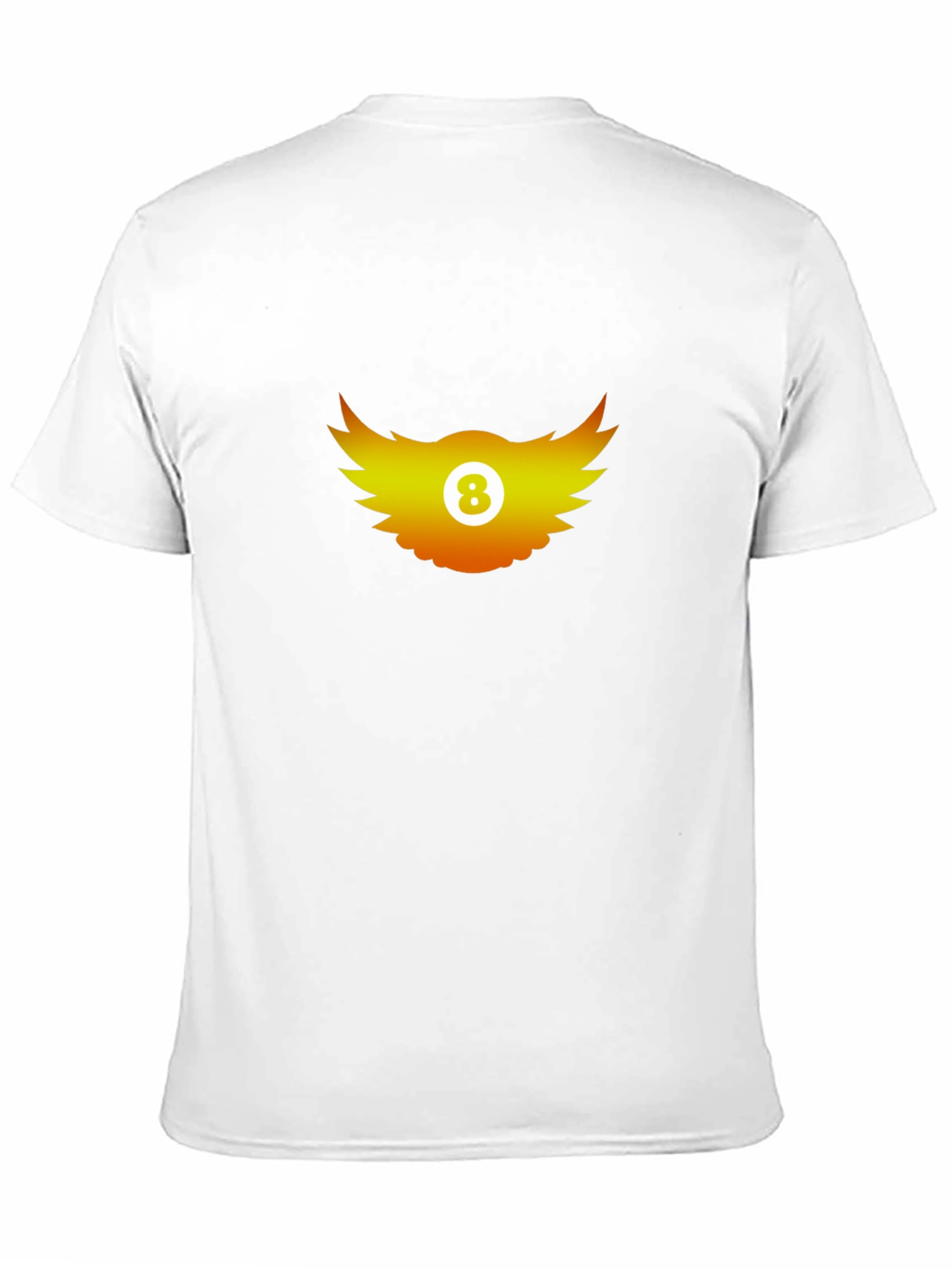 Cool Graphic Tee - 8 Ball Wings Design