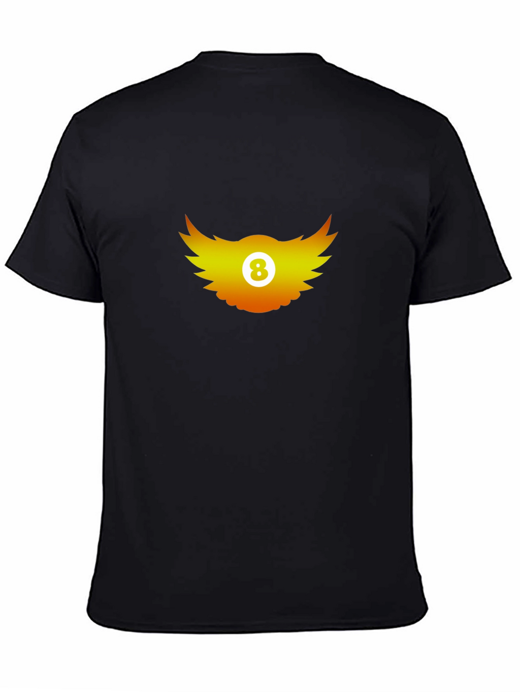 Cool Graphic Tee - 8 Ball Wings Design