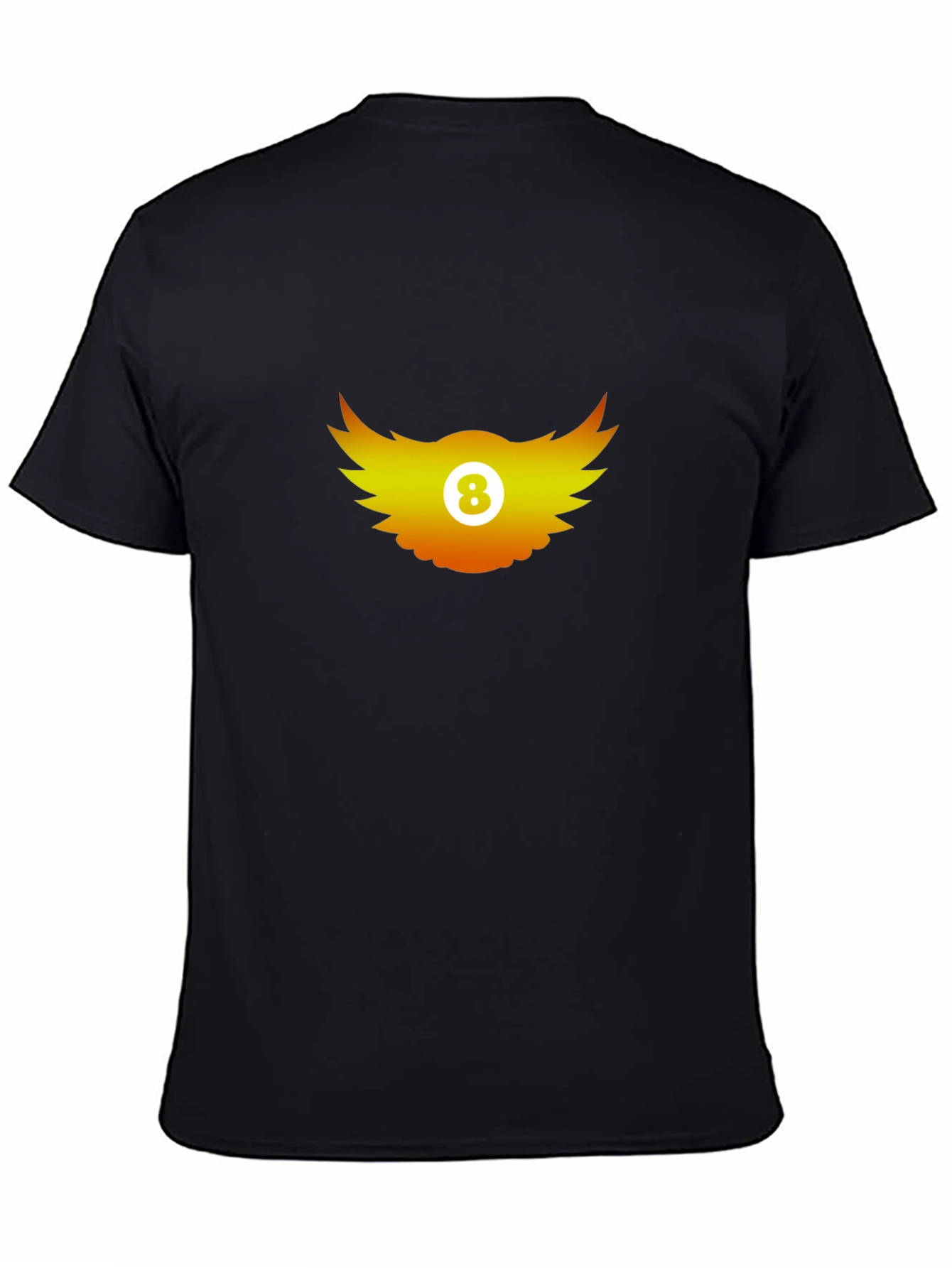 Cool Graphic Tee - 8 Ball Wings Design
