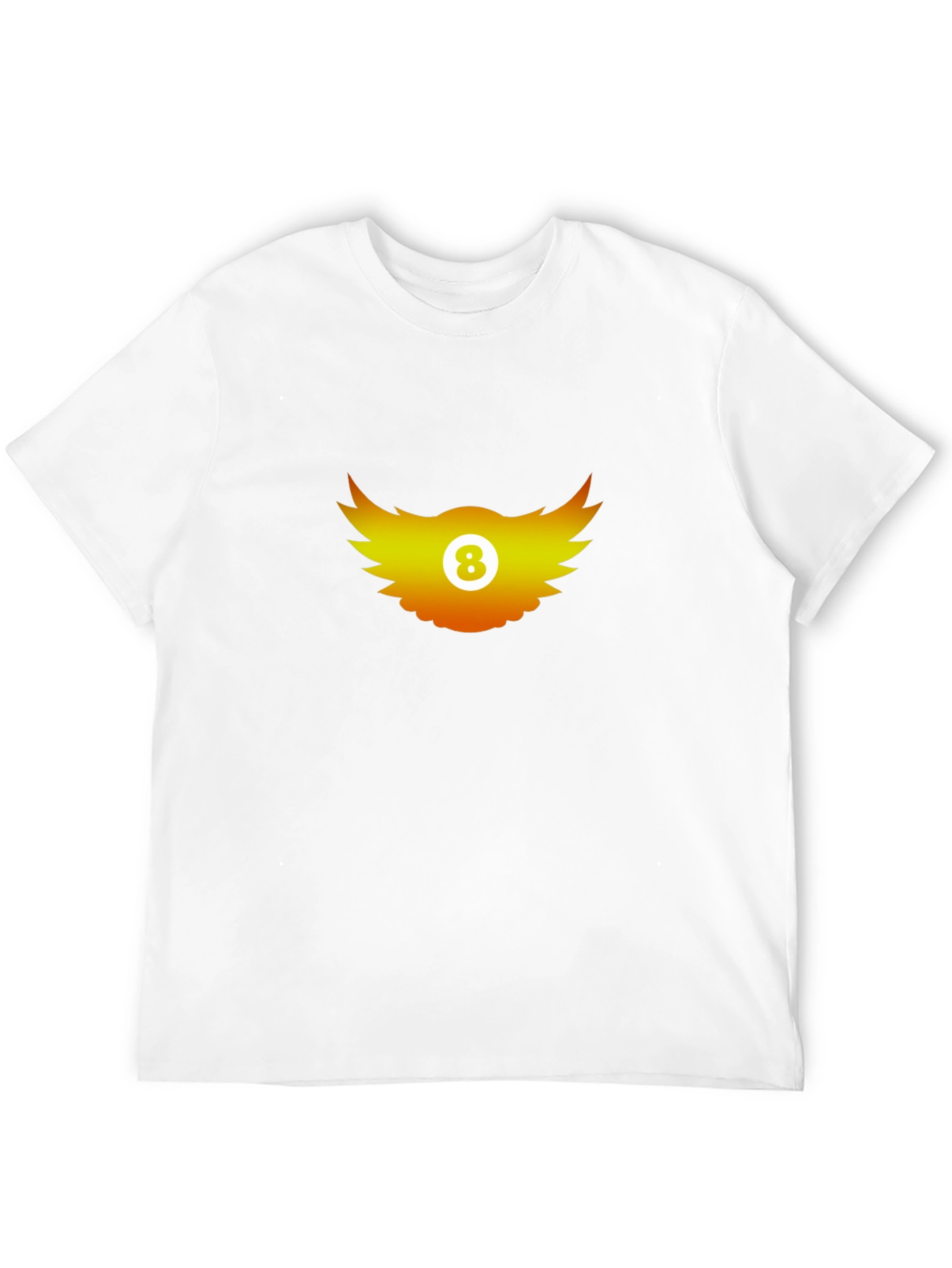 Cool Graphic Tee - 8 Ball Wings Design