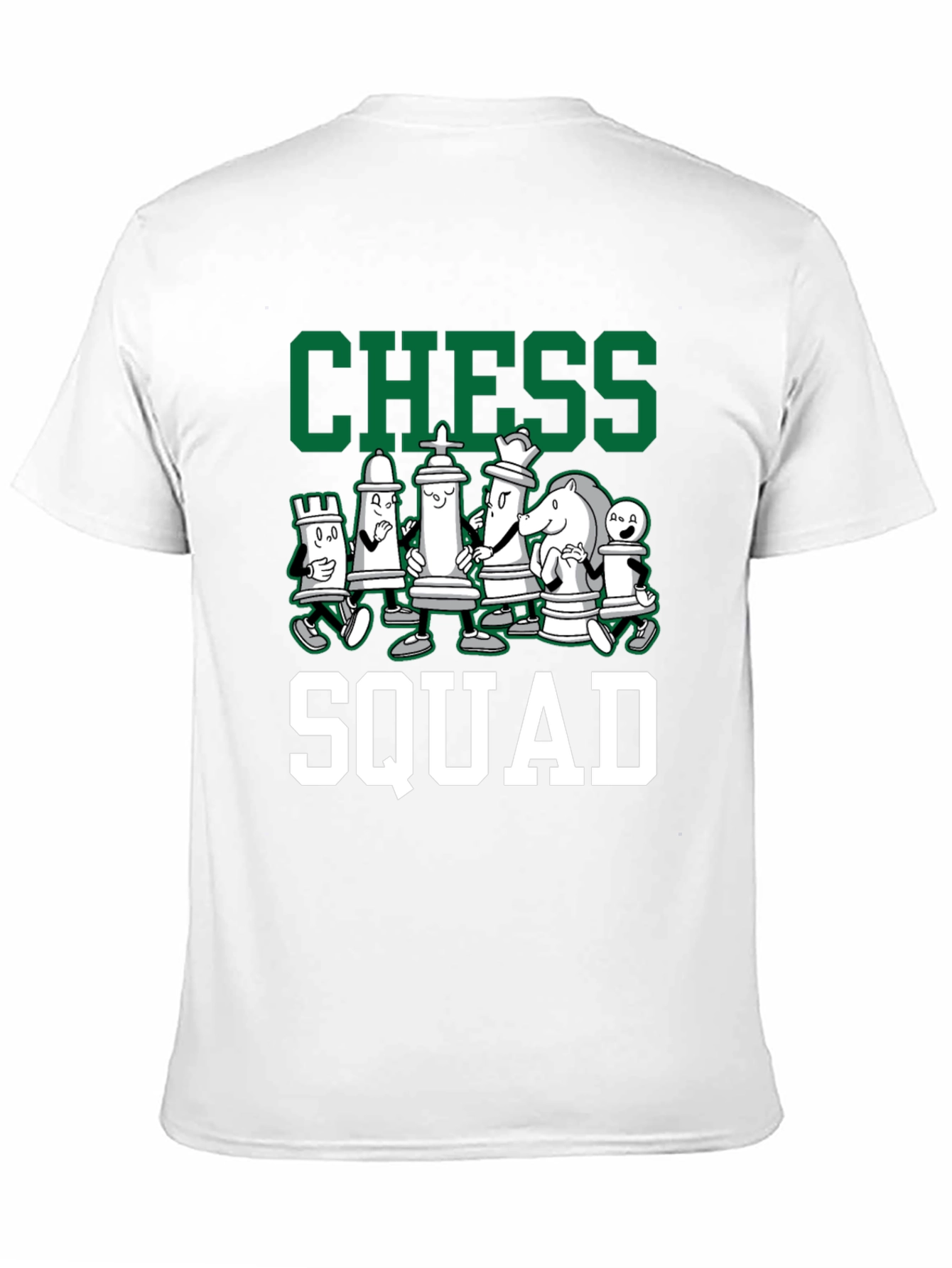 Chess Squad Graphic Tee - Black Cotton T-Shirt