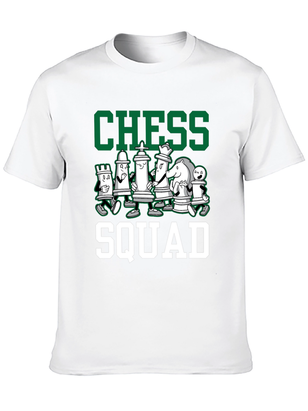Chess Squad Graphic Tee - Black Cotton T-Shirt