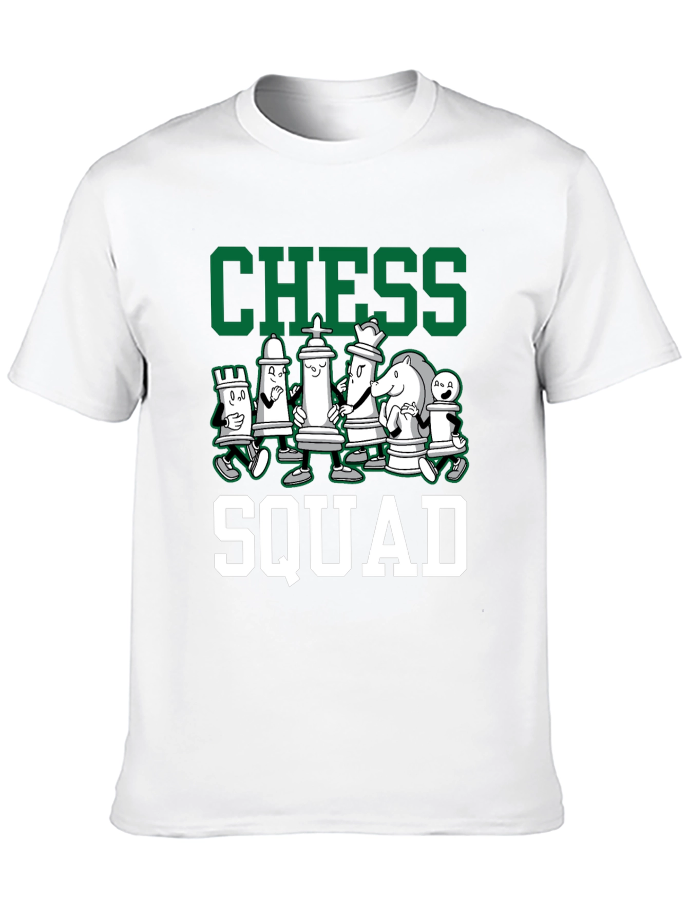 Chess Squad Graphic Tee - Black Cotton T-Shirt