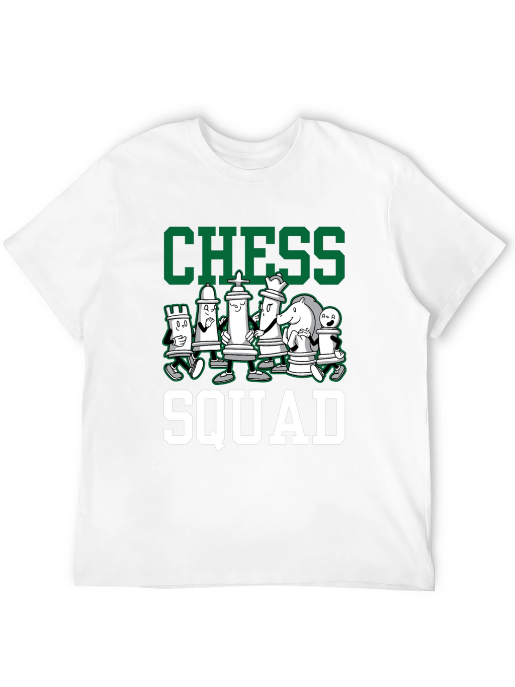Chess Squad Graphic Tee - Black Cotton T-Shirt