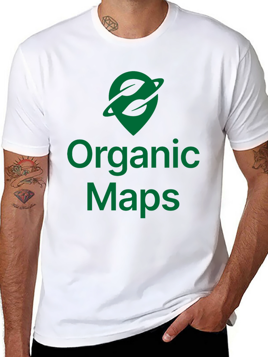 Organic Maps Black T-Shirt