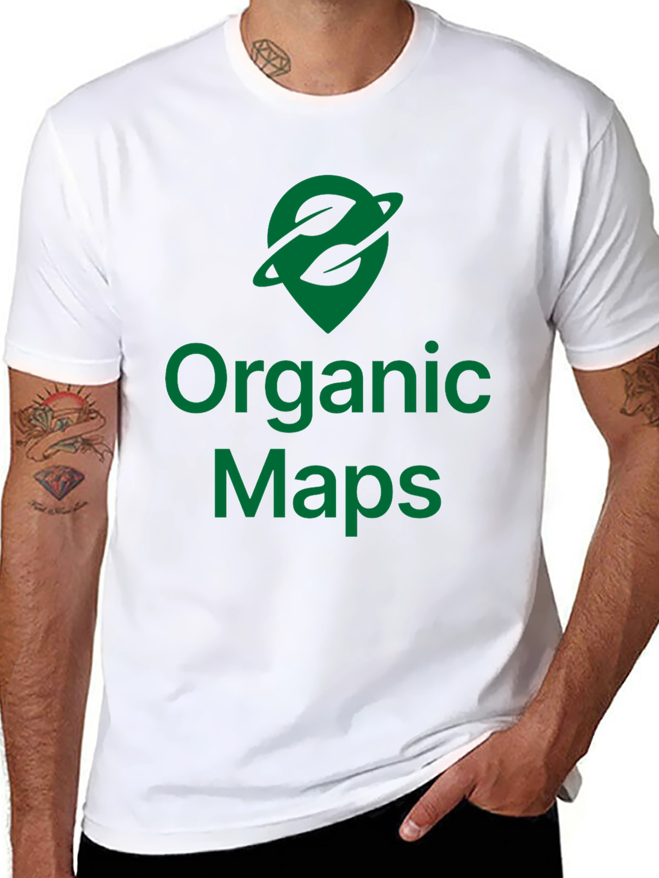 Organic Maps Black T-Shirt