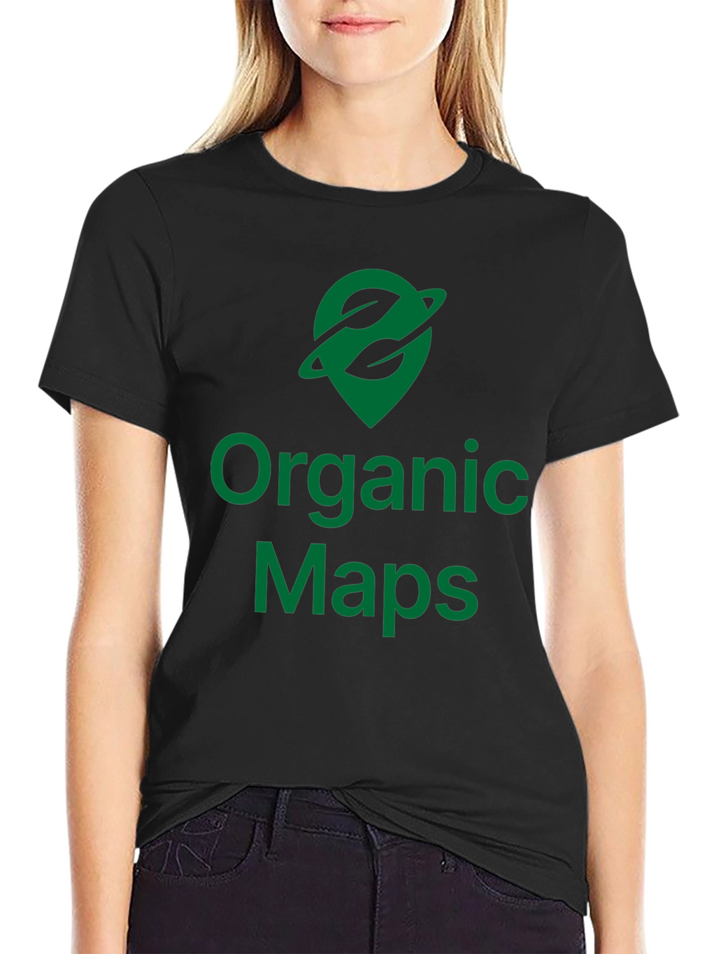 Organic Maps Black T-Shirt
