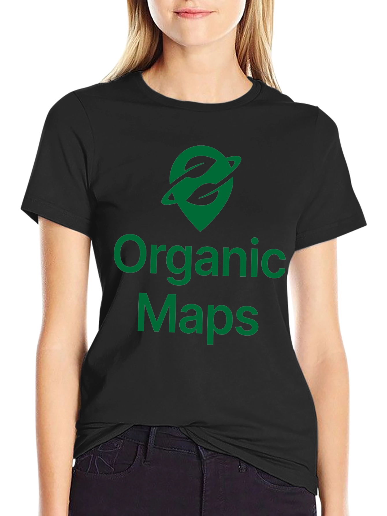 Organic Maps Black T-Shirt