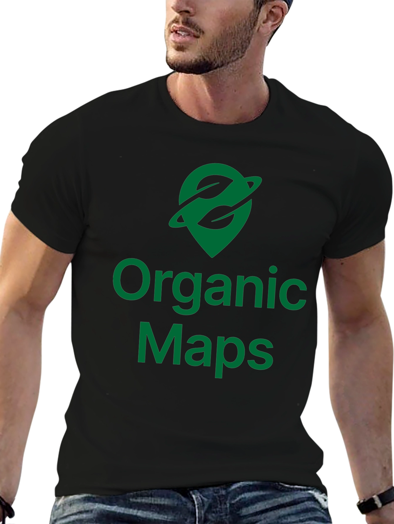 Organic Maps Black T-Shirt
