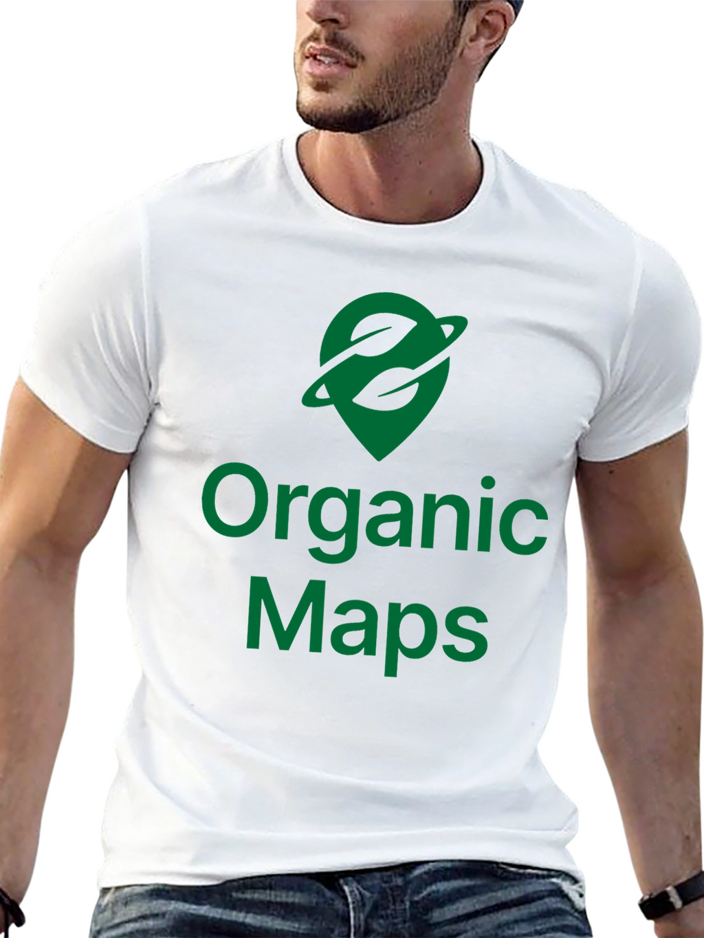 Organic Maps Black T-Shirt