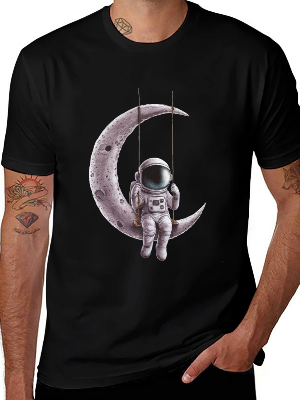 Astronaut Moon Swing Graphic Tee