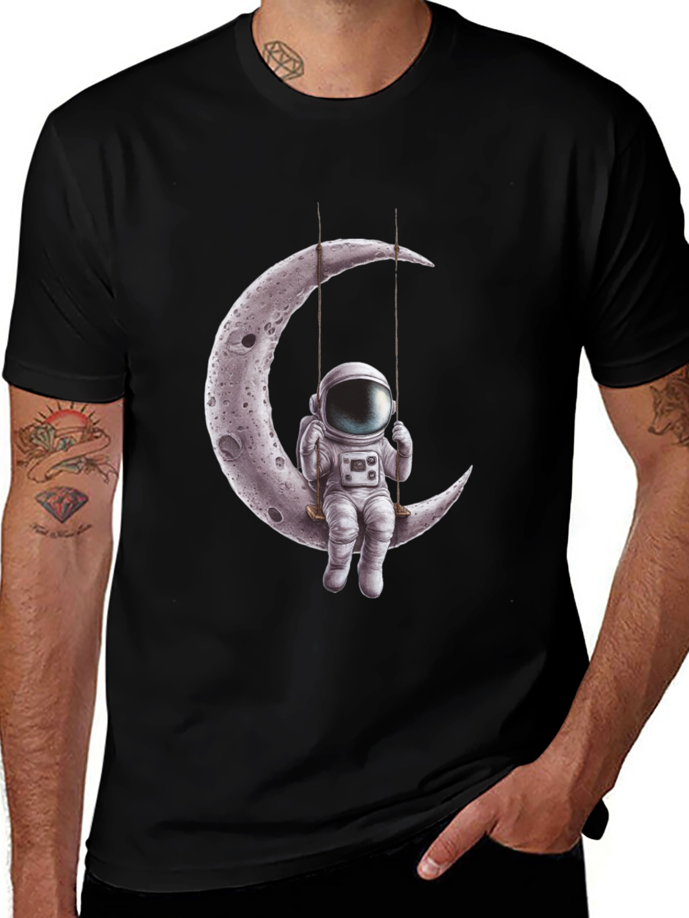 Astronaut Moon Swing Graphic Tee