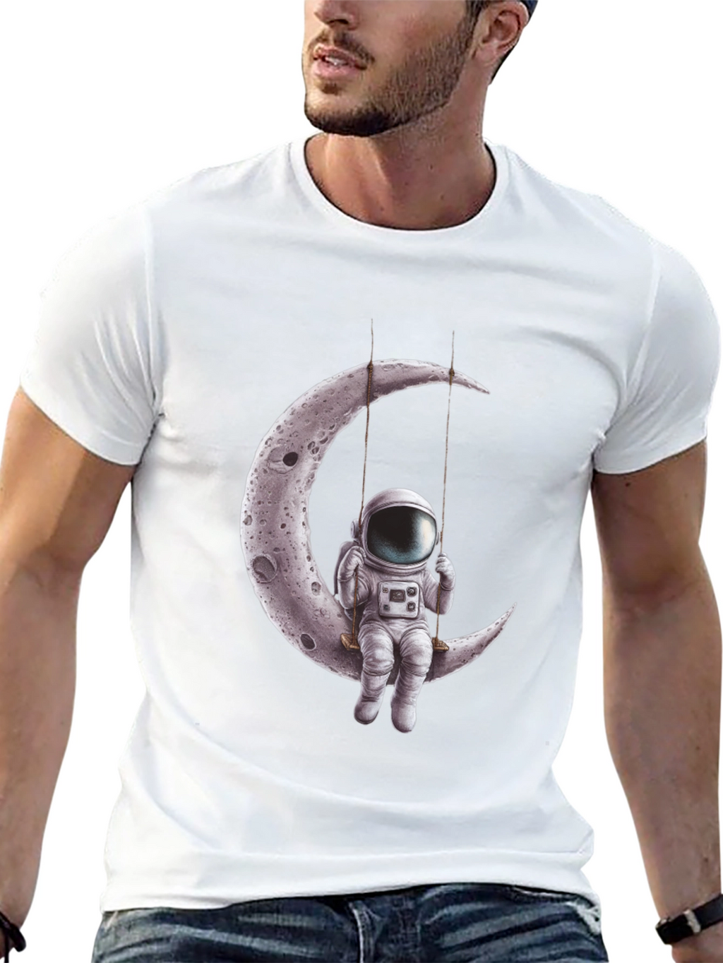 Astronaut Moon Swing Graphic Tee
