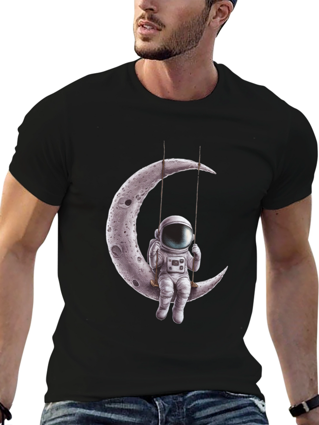 Astronaut Moon Swing Graphic Tee