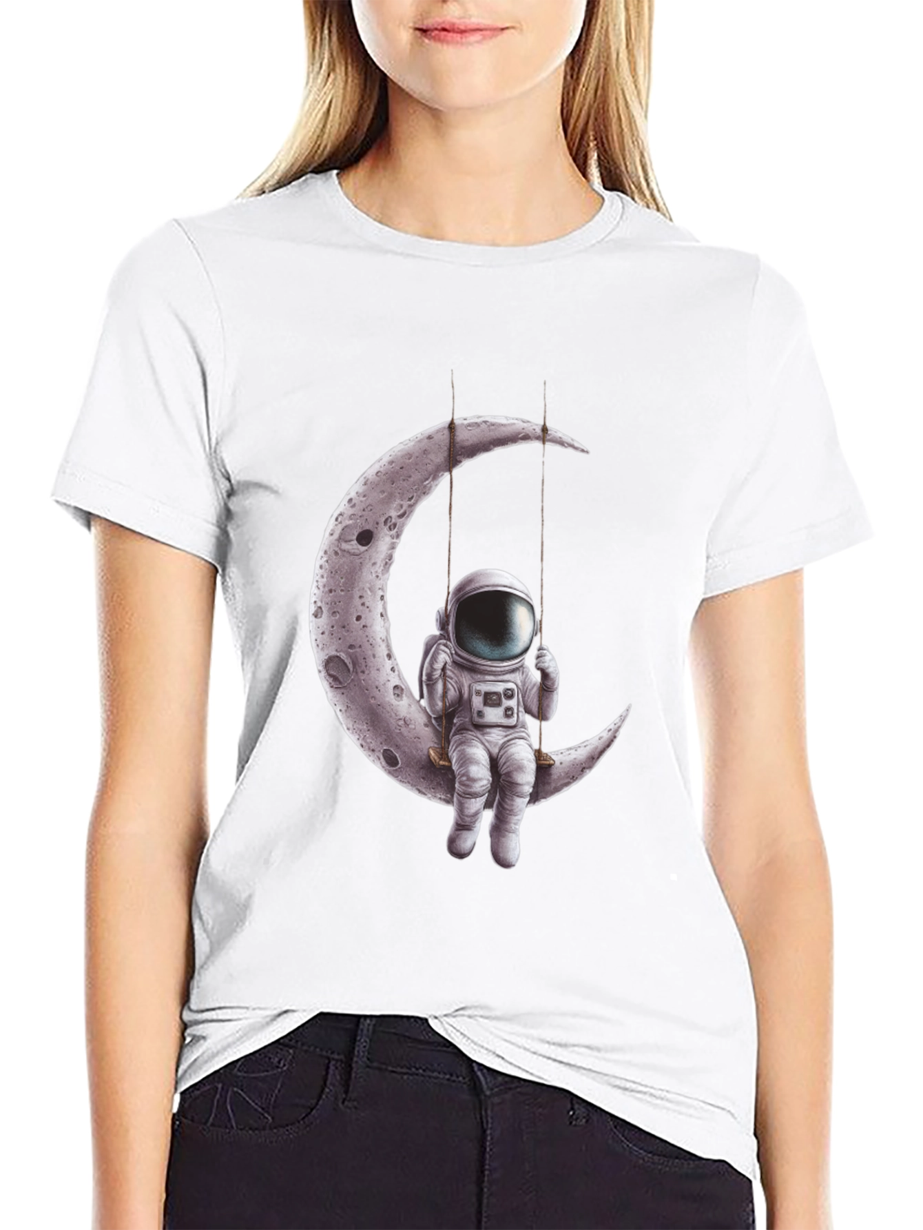 Astronaut Moon Swing Graphic Tee